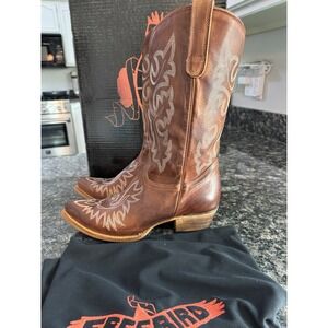 FREEBIRD Wilson Brown Cowboy Bootsz New With Box Size 10